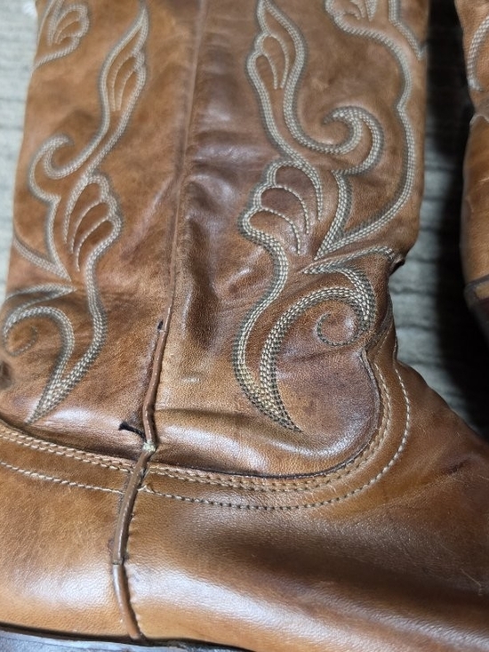 DAN POST MENS BROWN LEATHER WESTERN/COWBOY BOOTS SZ 10 D STYLE 16776 main image 13